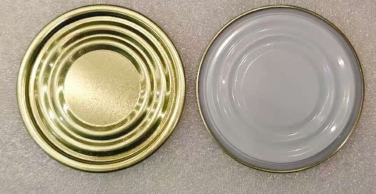 214D 70 mm Fim inferior externo dourado interno branco para bebidas e frutas