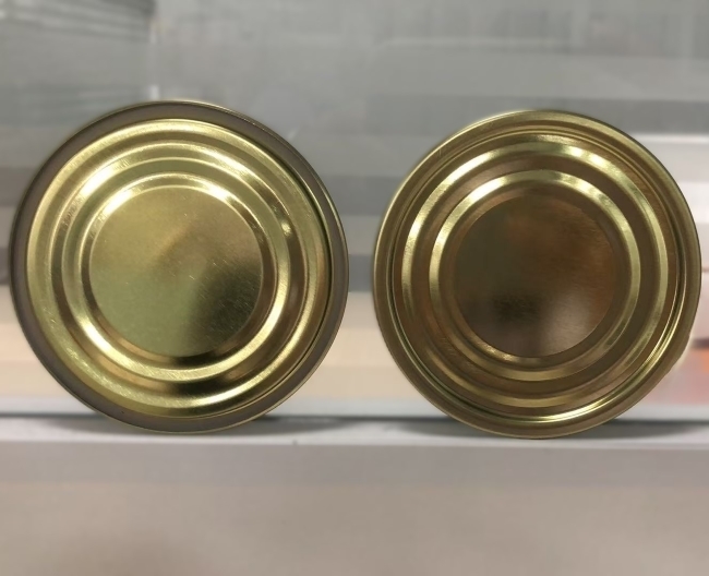 Tampa de lata de folha de flandres eletrolítica (ETP) de 73 mm 300D para embalagem de alimentos – TFS de 0,18 mm de espessura