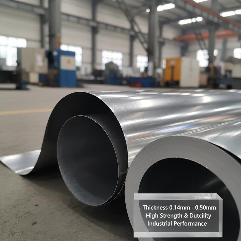 Folhas de chapa de estanho de superfície brilhante, de elevada resistência e ductilidade, de espessura entre 014 mm e 050 mm, concebidas para utilização industrial